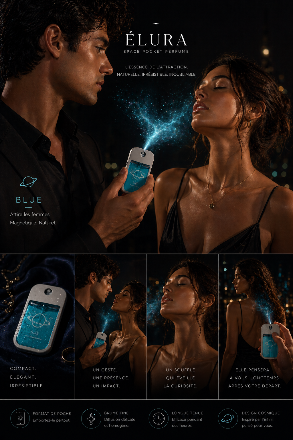 Parfum de poche aux phéromones