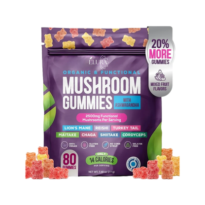 Gummies Mushroom et Ashwaganda - ELURA