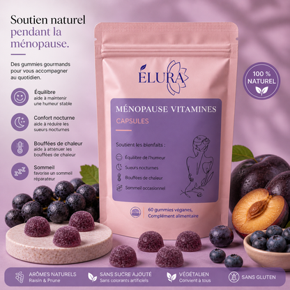 Gummies Ménopause vitamine - ELURA